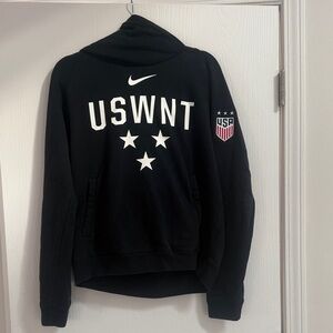 Nike USWNT Black Hoodie with White Stars